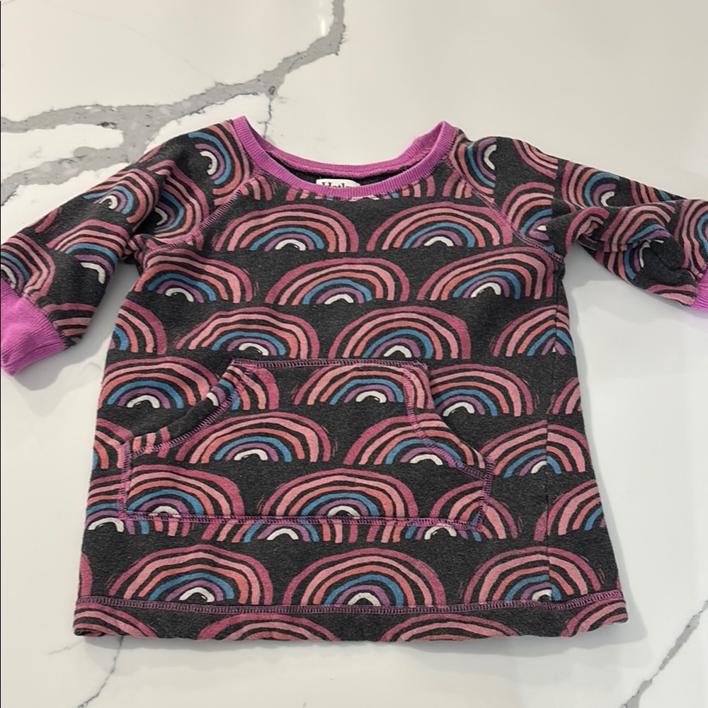 Hatley Rainbow Pattern Sweater Dress